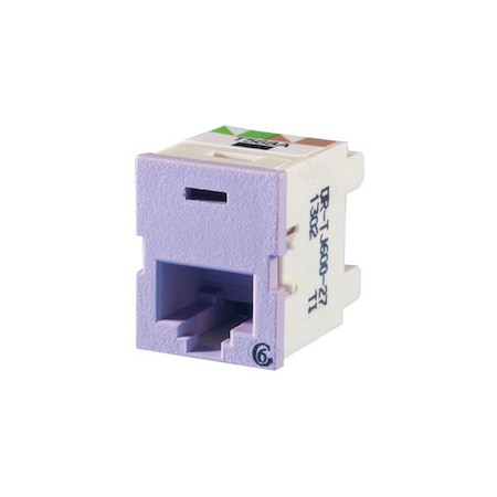 Ortronics 1-PORT MOD JACK 110 8W8P UTP, T568A/B CAT6 IP5 CLARITY6, TRACJACK VIOLET TJ600-27